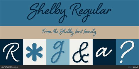 what fonts are similar to shelby and professor